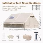 Inflatable Camping Tent for 5-8 Persons
