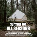4-Season Canvas Bell Tent with Stove Jack