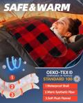 MEREZA XL Flannel Sleeping Bag for Cold Weather