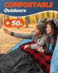 MEREZA XL Flannel Sleeping Bag for Cold Weather