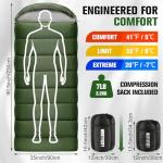 WERTYCITY Lightweight Sleeping Bags for All Seasons