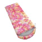 QOOMO Pink Tie Dye Waterproof Camping Sleeping Bag