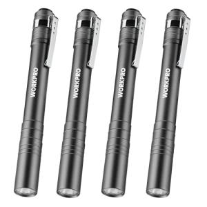 WORKPRO LED Pen Light Flashlights - 4 Pack