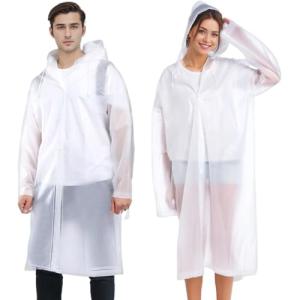 2 Pack Lightweight Waterproof Rain Ponchos