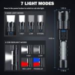 Super Bright Rechargeable 20000 Lumens LED Flashlight