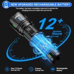 Super Bright 30000 Lumens Rechargeable Tactical Flashlight