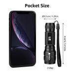 Super Bright Waterproof LED Flashlight with Adjustable Focus