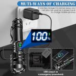 Super Bright Rechargeable LED Flashlight with 5 Modes