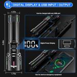Super Bright 30000 Lumens Rechargeable Tactical Flashlight