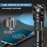 Super Bright Rechargeable LED Flashlight with 5 Modes