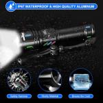 Super Bright 30000 Lumens Rechargeable Tactical Flashlight