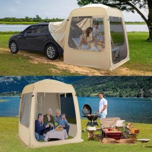 5-Person All-Weather Pop-Up Camping Screen Tent