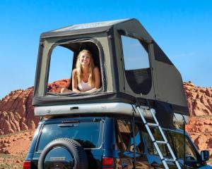 YOLENY Inflatable Camping Tent with Extended Canopy