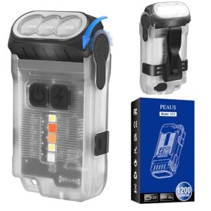 PEAUS V15 LED Flashlight – 1200 Lumens, Rechargeable