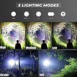 Bright Zoomable LED Flashlight for Camping and Hiking
