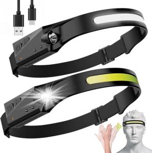 Rechargeable LED Headlamp with Motion Sensor