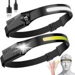 Rechargeable LED Headlamp with Motion Sensor