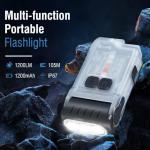 PEAUS V15 LED Flashlight – 1200 Lumens, Rechargeable