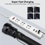 Super Bright 990000 Lumens Rechargeable Flashlight