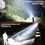 Bright Zoomable LED Flashlight for Camping and Hiking