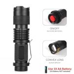 Portable UV Torch with Clip - 395nm Blacklight