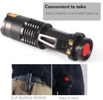 Portable UV Torch with Clip - 395nm Blacklight