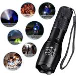 Bright Zoomable LED Flashlight for Camping and Hiking