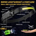 Rechargeable LED Headlamp with Motion Sensor
