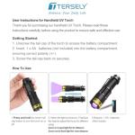 Portable UV Torch with Clip - 395nm Blacklight