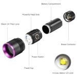 Rechargeable UV Light Torch for Stain Detection