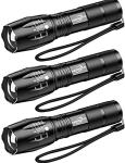 2000 Lumens Tactical Flashlights - 3 Pack
