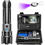 30000 Lumens Rechargeable Waterproof LED Flashlight