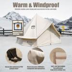 4-Season Canvas Bell Tent with Stove Jack