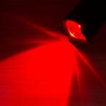 Red Light LED Flashlight with Adjustable Focus