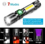 Rechargeable 1200 Lumen Flashlight with 7 Modes