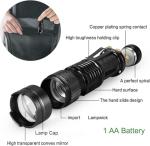 Red Light LED Flashlight with Adjustable Focus