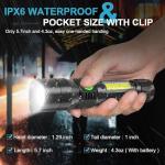 Rechargeable 1200 Lumen Flashlight with 7 Modes