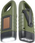 Simpeak Solar and Hand Crank LED Flashlight 2-Pack
