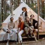 4-Season Canvas Bell Tent with Stove Jack