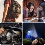 Simpeak Solar and Hand Crank LED Flashlight 2-Pack