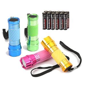 4-Pack Mini LED Flashlights for Camping Fun