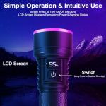 Tisuokae 50W UV Light Torch with LCD Screen