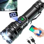Super Bright Rechargeable Tactical Flashlight 990,000 Lumens