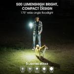 Wuben G2 Mini Flashlight - 500 Lumens, 5 Modes