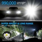 Super Bright Rechargeable Tactical Flashlight 990,000 Lumens