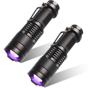 TheaPro UV Mini Flashlight Torch - 2 Pack