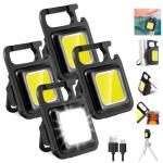 4 Pack Mini COB LED Flashlights for Camping