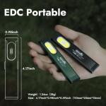 WARSUN T7 Slim Rechargeable LED Torch with Clip