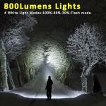 4 Pack Mini COB LED Flashlights for Camping