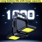 LETOUR COB Flashlight: 1000 Lumens, 6 Modes, Portable